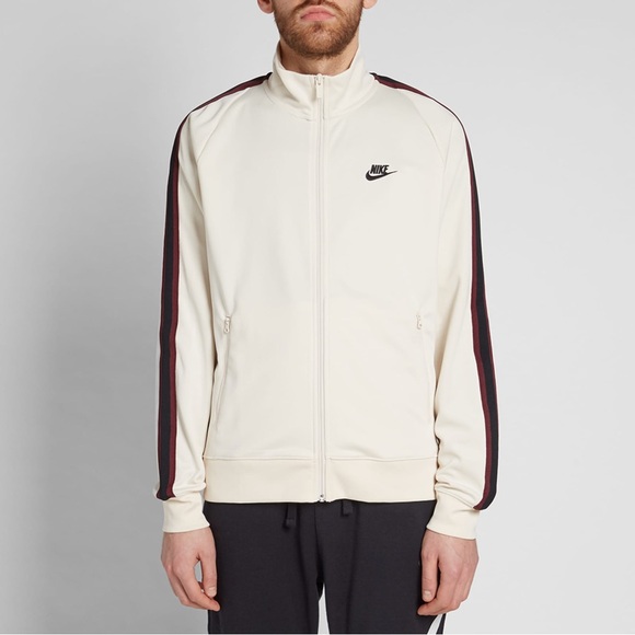 EUC Men’s Size Large  Nike Y2K Tribute Striped Track Jacket In Like Cream Color - Picture 5 of 14